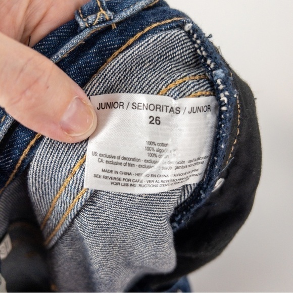 Ella Moss Womens Size 26 Vintage High Waist Jeans Waxwing NEW Distressed Blue - Picture 7 of 12